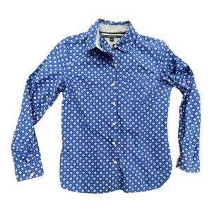 Tommy Hilfiger all over pattern button down sz medium shirt #club #formal #work